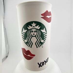 Starbucks Red Lips XOXO Travel Mug 12 fl oz (2015)